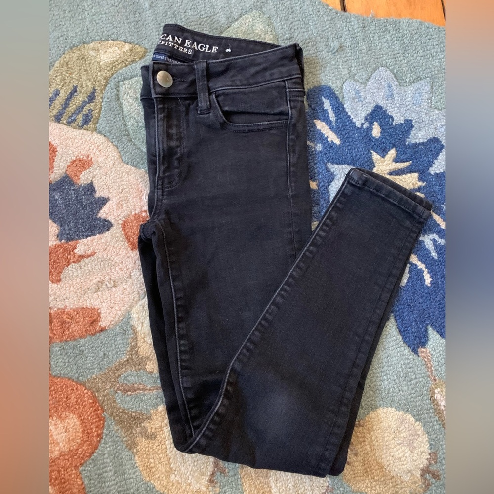 American Eagle black skinny jeans
